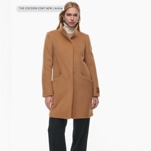 Wilfred cocoon coat - constant camel - size small